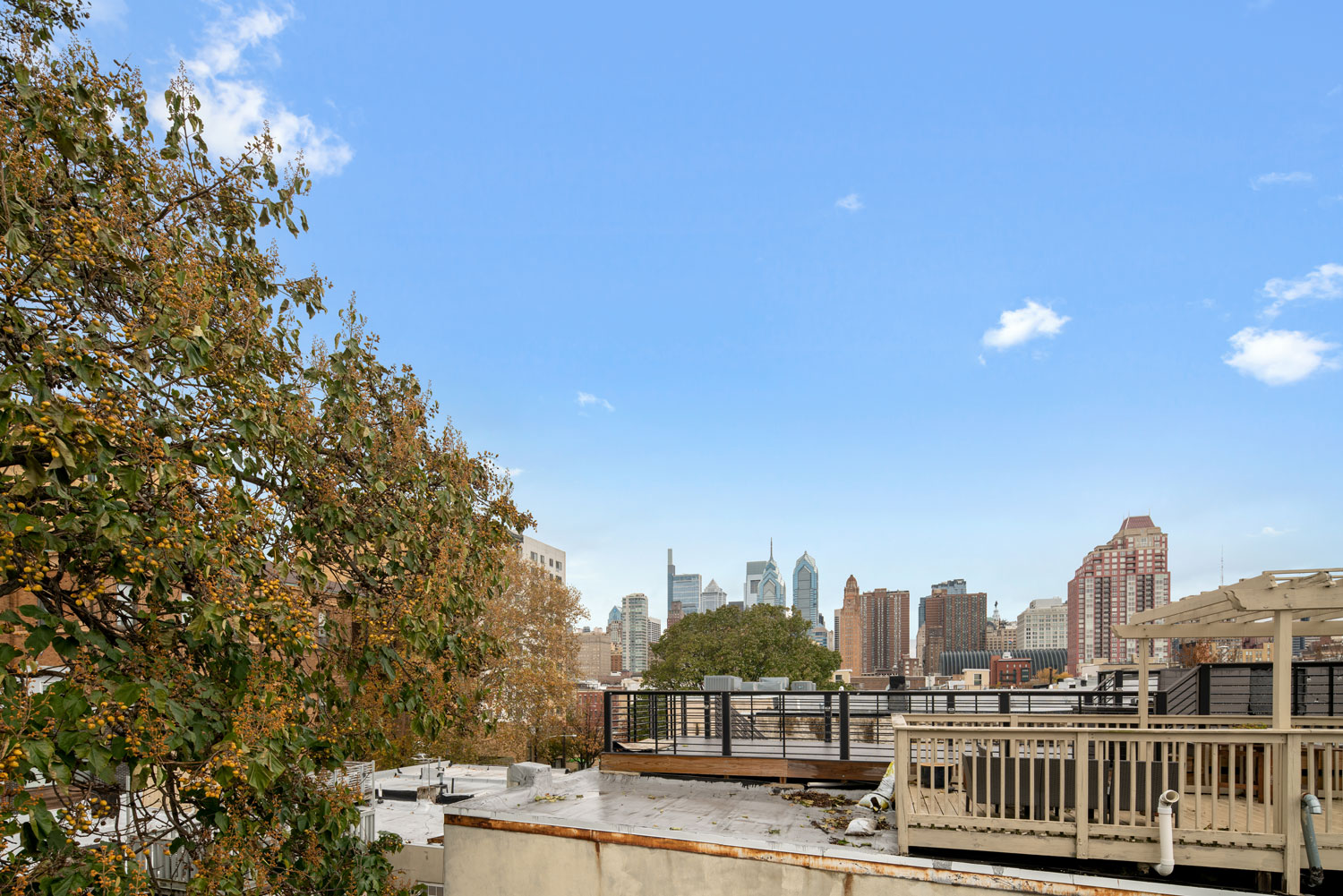 760 S. 15th St., Philadelphia, Unit 3, Roof View Looking North At Skyline